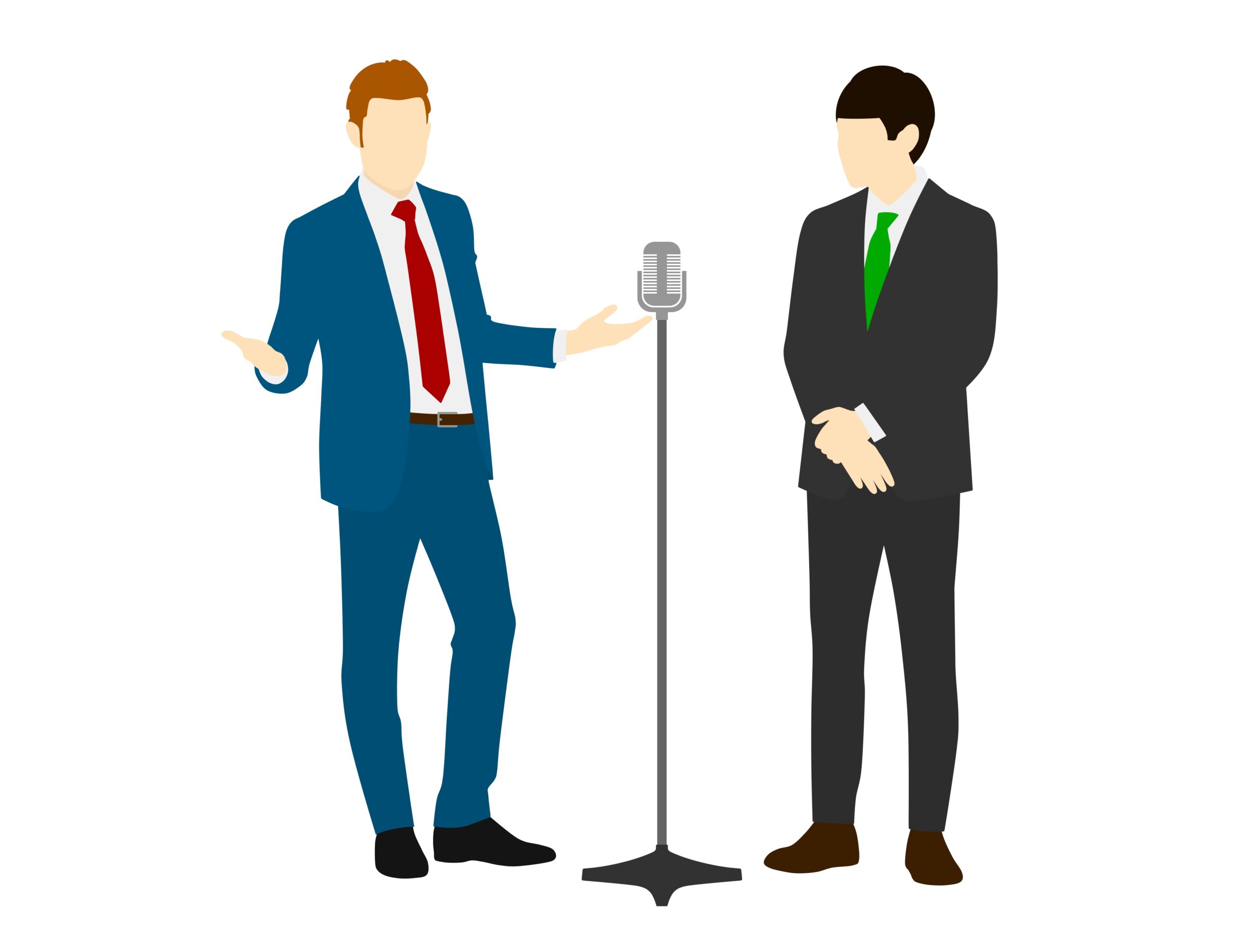 漫才師イメージイラスト