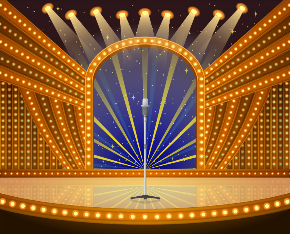 お笑いレースのイメージイラスト