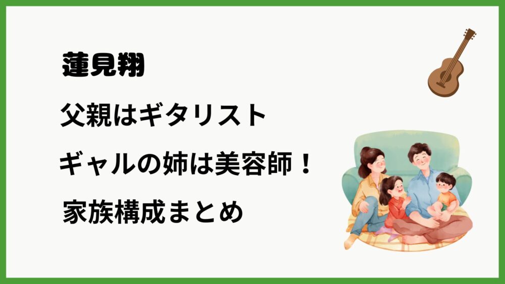 蓮見署の家族構成についてのブログ記事のアイキャッチ