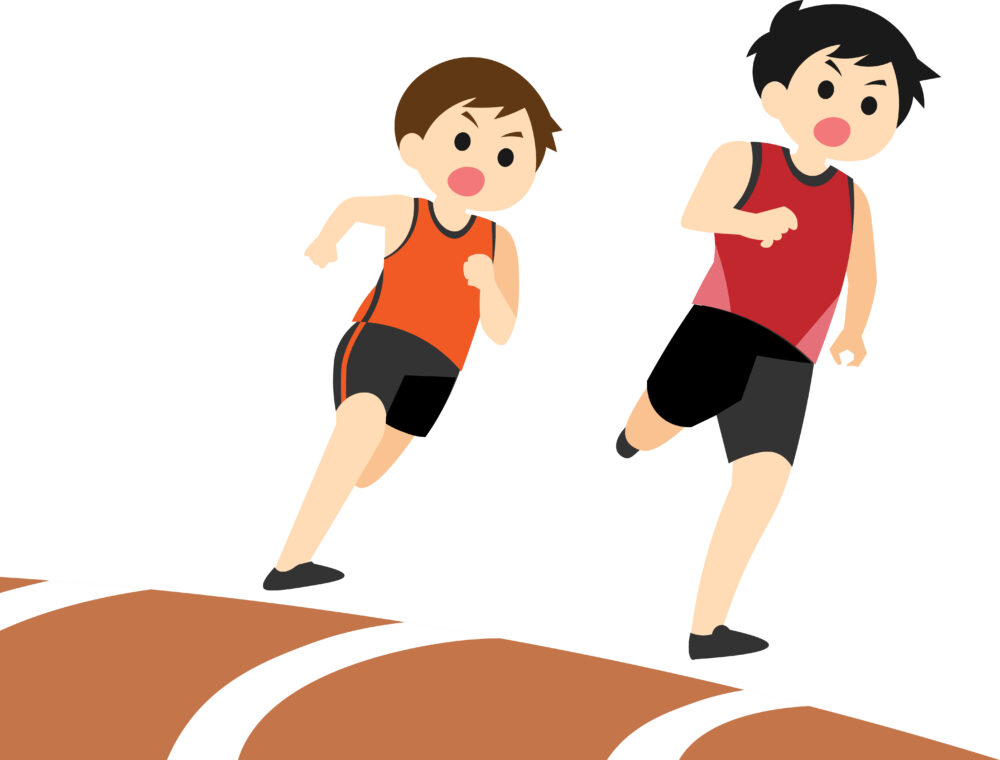 陸上部のイメージイラスト