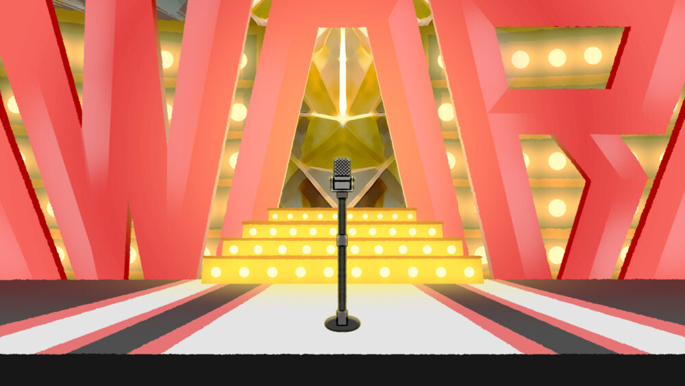 お笑い賞レースのイメージイラスト