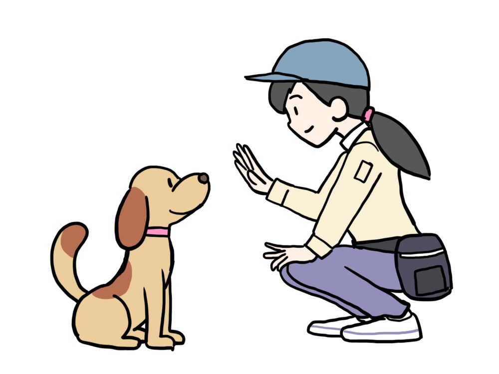 ドッグトレーナーのイメージイラスト